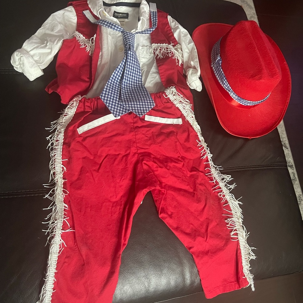 Cowboy/Cowgirl Outfit Custom. Size 18-24 months